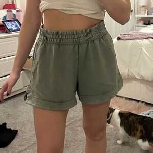Aerie Sage Green Sweatshorts
